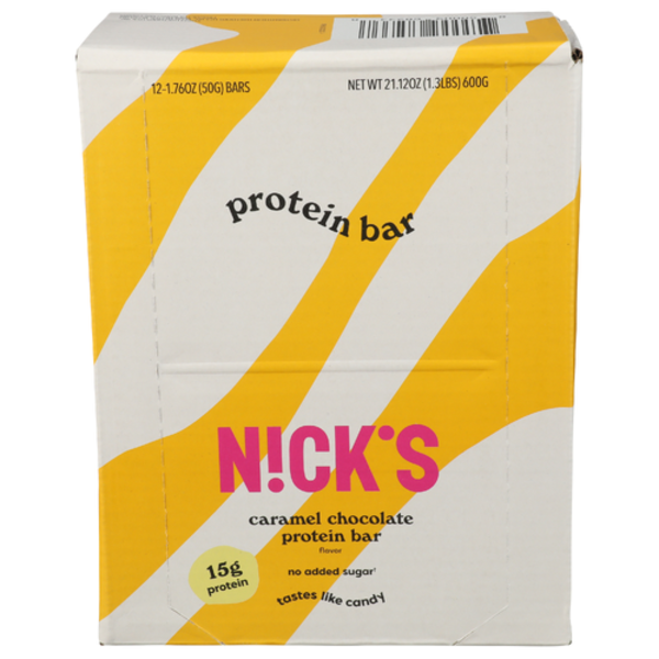 N!CK'S Karamell Choklad Keto/Protein Bar 12 Pack Case