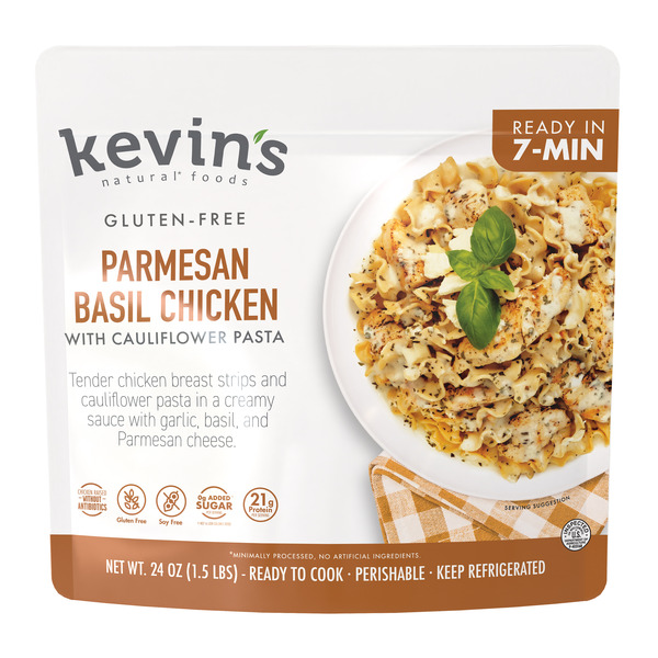 Kevin's Natural Foods Parmesan Basil Chicken with Cauliflower Pasta