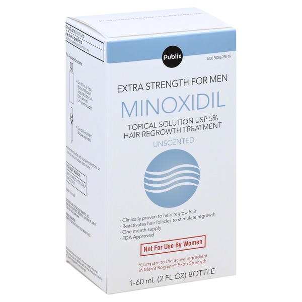 Publix Minoxidil Extra Strength For Men Unscented 2 Oz Instacart