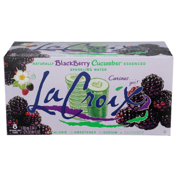La Croix Blackberry Cucumber Sparkling Water 8 Pack