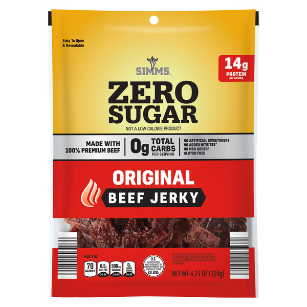 Simms Original Zero Sugar Beef Jerky