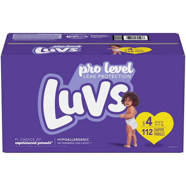 luvs ultra leakguards diapers size 4