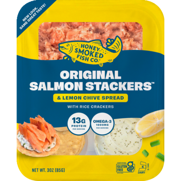Honey Smoked Fish Co Original Honey Smoked Salmon Stackers