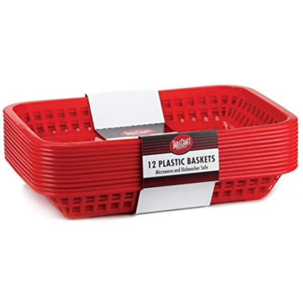 TableCraft - #C1077R Red Grande Platter, 10.75" x 7.75" x 1.5" 12 CT