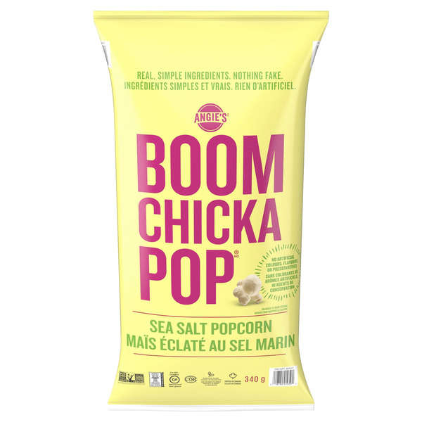 Angie's Artisan Treats P108 Boom Chicka Pop Sea Salt Popcorn