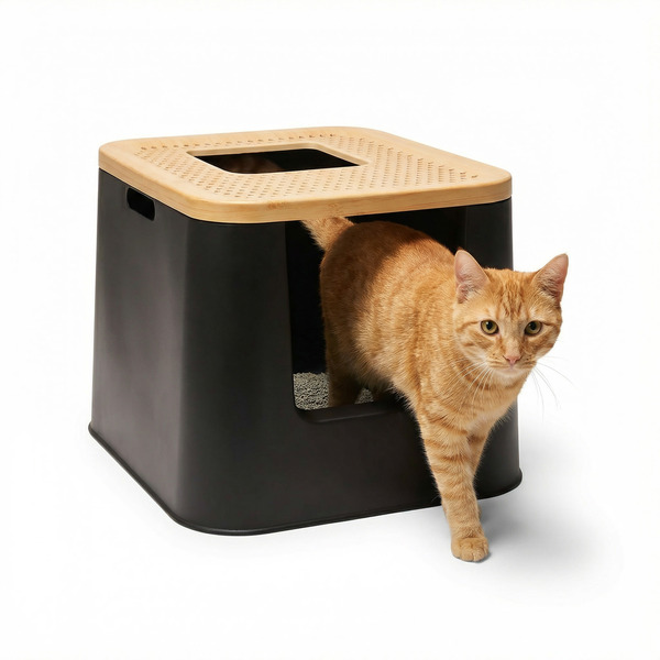 So Phresh Dual-Entry Top-Exit Cat Litter Box