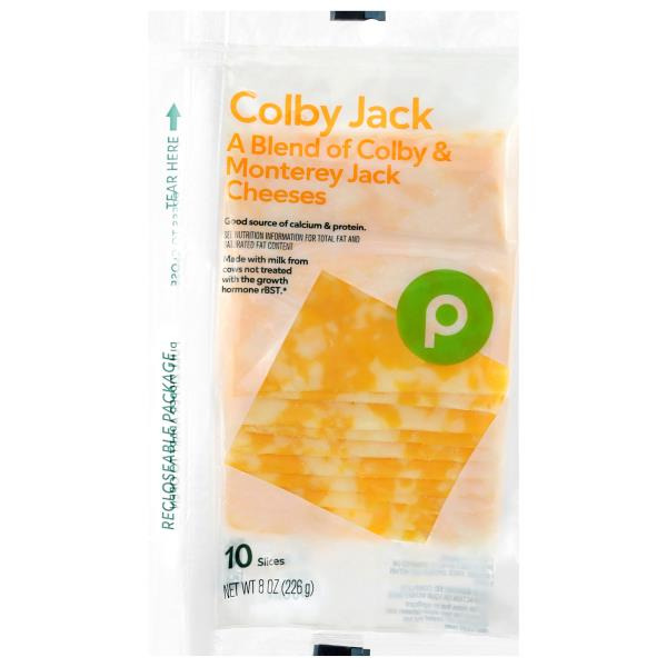Publix Cheese Slices, Colby Jack