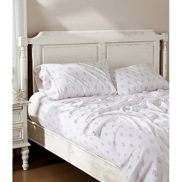 Shabby Chic Signature by Shabby Chic 400-Thread Count Painted Damask Print Cotton Sheet Set