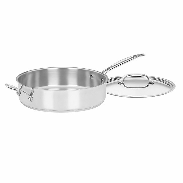 Cuisinart 5.5-Quart Chef's Classic Stainless Steel Saute Pan With Lid
