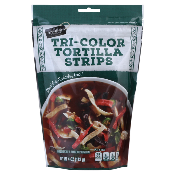 Signature SELECT Tortilla Strips, Tri-Color
