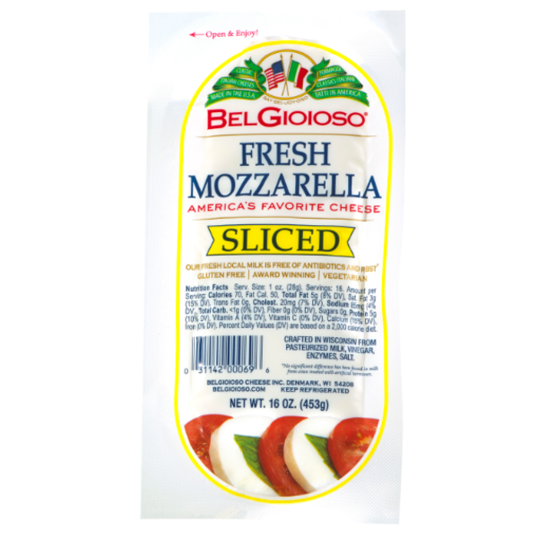 BelGioioso - Sliced Mozzarella Cheese - 1 lb