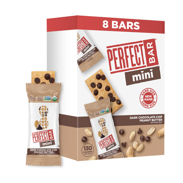 Perfect Bar Mini Dark Chocolate Chip Peanut Butter Protein Bar, Gluten-Free 7 oz