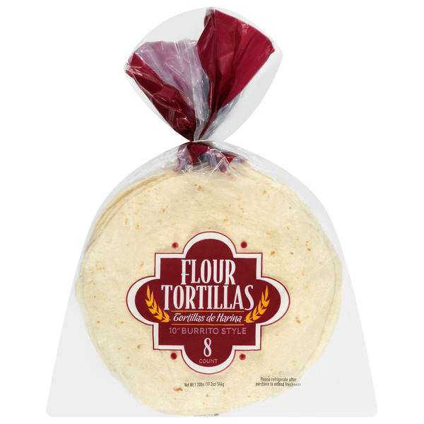 USM Marketing Burrito Style 10 Inch Flour Tortillas