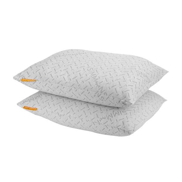 Simmons King Bed Pillow, 10 x 36 x 18 in - White