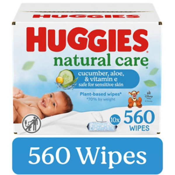 Huggies Natural Care Refreshing Scented Baby Wipes Flip Top Packs - 56 Count
