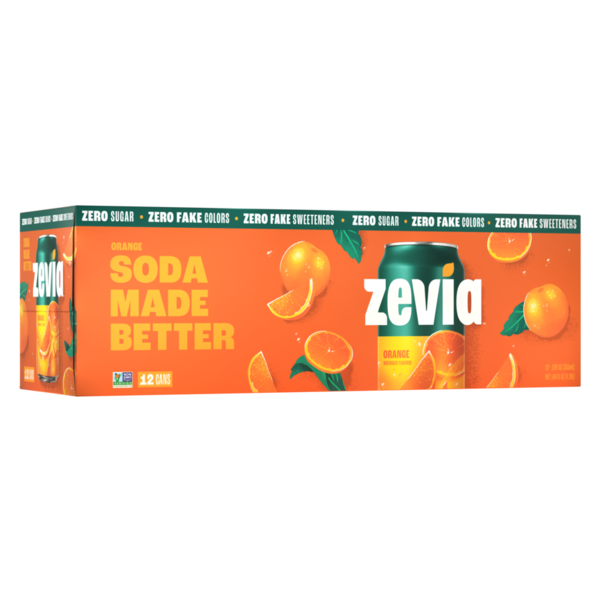 Zevia Soda, Zero Sugar, Orange Same-Day Delivery or Pickup