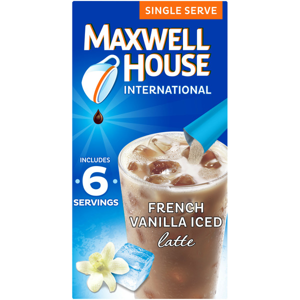 Maxwell House French Vanilla Iced Latte Cafe-Style Single Serve