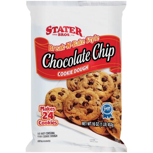 Stater Bros Chocolate Chip 24 ct Cookie Dough (16 oz) Instacart