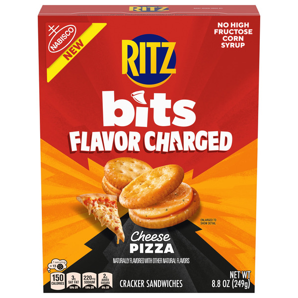 リッツ Ritz Cheese Pizza Sandwich Crackers, Snacks For Kids And Adults