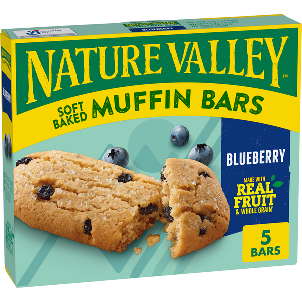 Nature Valley Blueberry Soft-Baked Muffin Bars Breakfast Snacks