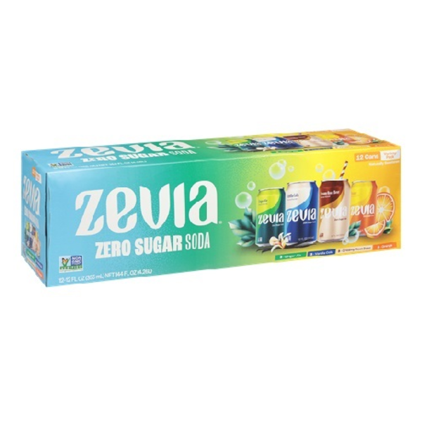 Zevia Zero Sugar Assorted Soda Variety Pack Same-Day Delivery or