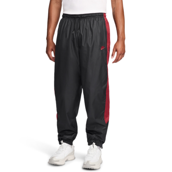 Nike Men's NSW Windrunner Pants, M - Black/Team Crimson