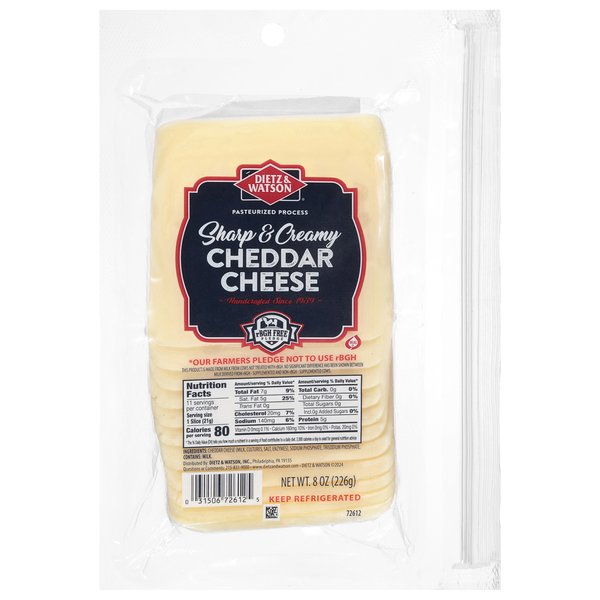 Dietz & Watson Sharp & Creamy Cheddar Cheese Same-Day Delivery or