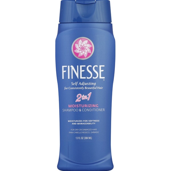 Finesse Shampoo & Conditioner, 2 in 1, Moisturizing (13 fl oz) from Bed Bath & Beyond Instacart