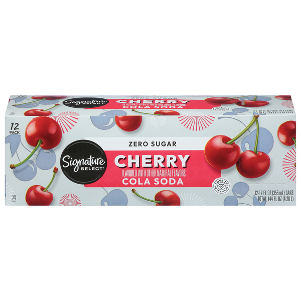 Signature SELECT Cola Soda, Zero Sugar, Cherry