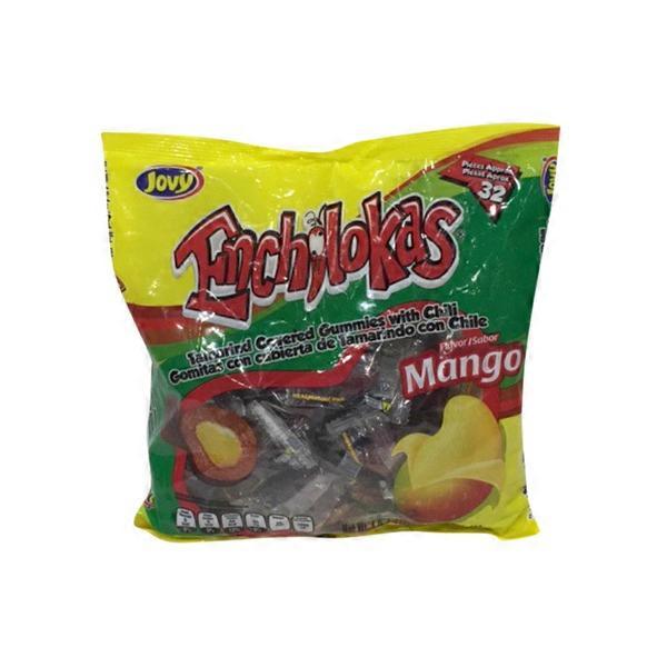 Jovy Mango Flavor Enchilokas Tamarind Covered Gummies With Chili