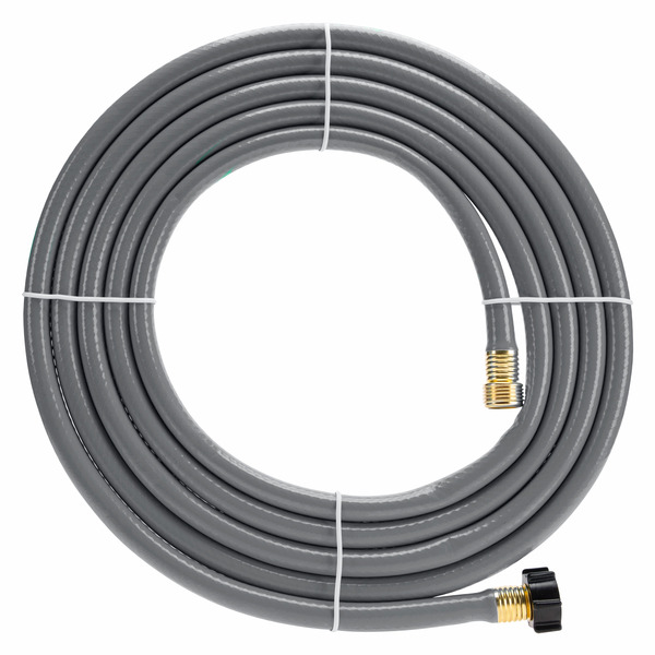 Project Source 5/8-in x 15-ft Light -Duty Vinyl Gray Hose
