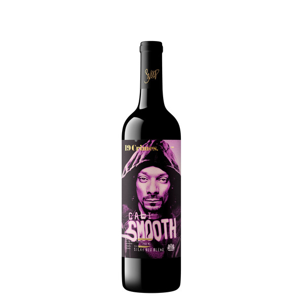 19 Crimes Snoop Dogg Cali Smooth Red Wine Blend, Glass Wine Bottle