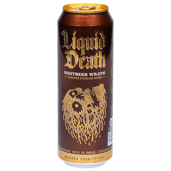 Liquid Death Flavored Rootbeer Wrath Sparkling Water Same-Day