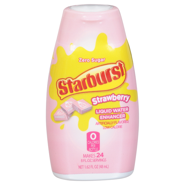 STARBURST Liquid Water Enhancer, Zero Sugar, Strawberry Same-Day Delivery