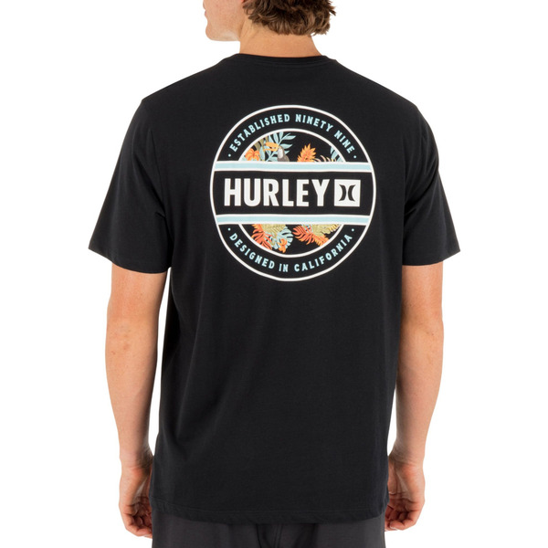 Hurley Men's Filler Short Sleeve T-Shirt, L - Black