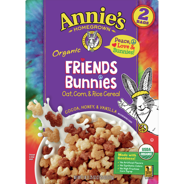Annie's Homegrown Friends Bunny Cereal, 27.25 oz (2 each) Instacart