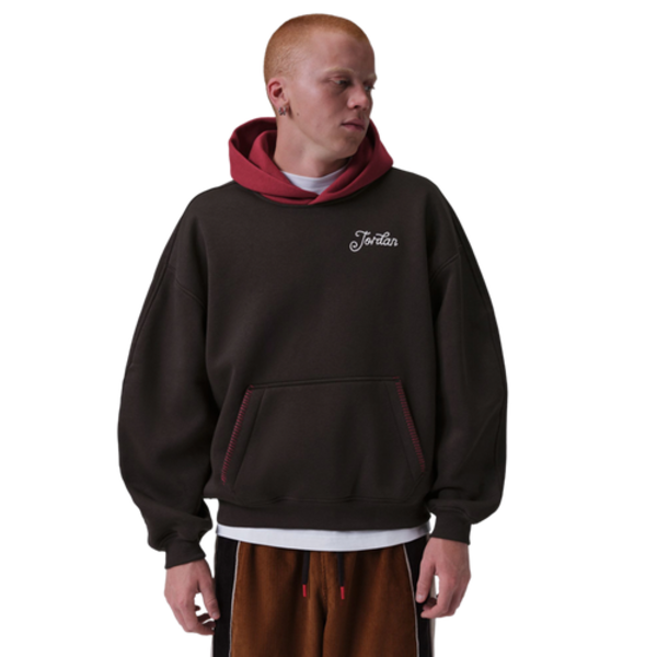 Jordan Men's BRK ST PO HD BB LOTG Hoodie, L - Brown/Brown