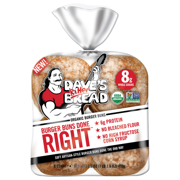 Publix Dave's Killer Bread Burger Buns, Organic SameDay Delivery or