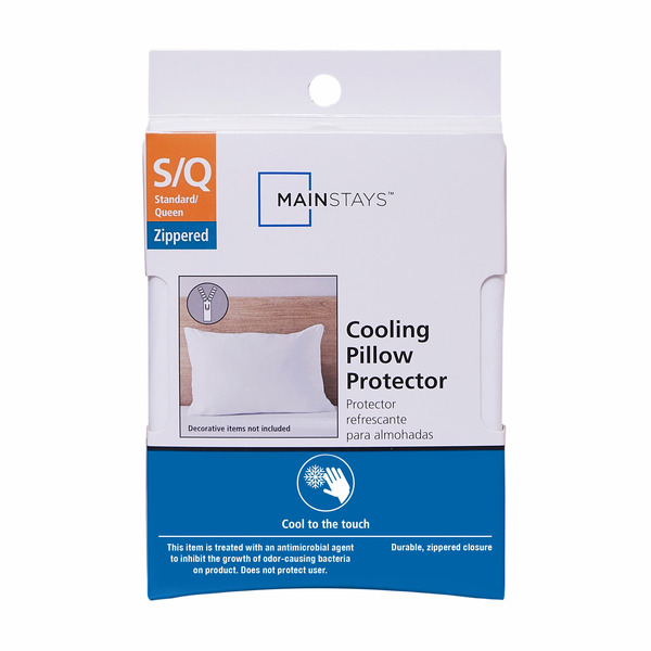 Walmart Mainstays Cooling Zippered Pillow Protector Same-Day