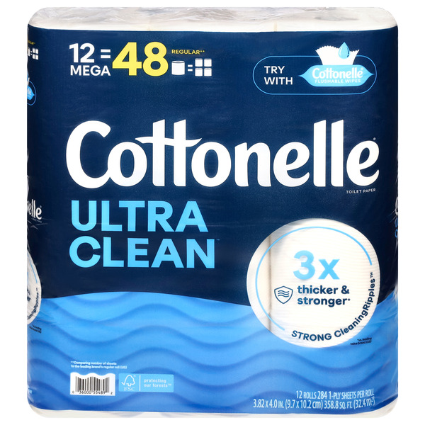 Cottonelle Ultra Clean Strong Toilet Paper