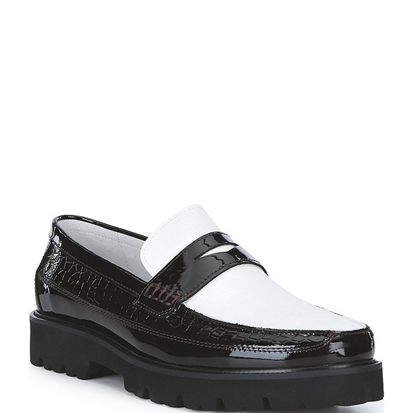 Marc Nolan Men's Adler Color Block Lug Penny Loafers