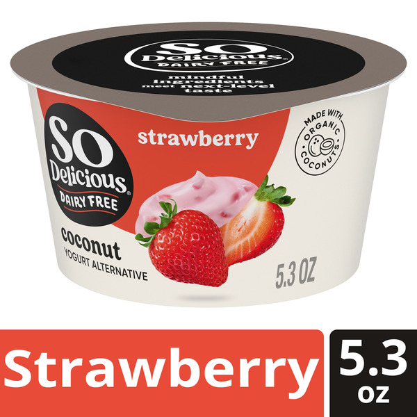 So Delicious Dairy Free Coconut Yogurt Alternative Strawberry Same