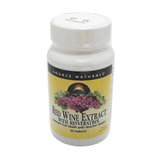 Source Naturals Red Wine Extract With Resveratrol Tablets (30 ct