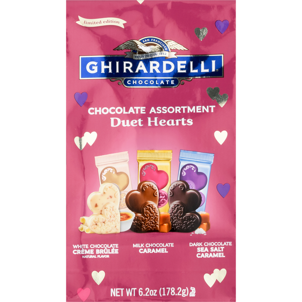 Ghirardelli Chocolate, Assortment, Duet Hearts, Limited Edition