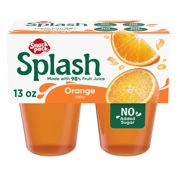 Snack Pack Splash Orange Flavored Juicy Gel Cups Same-Day Delivery