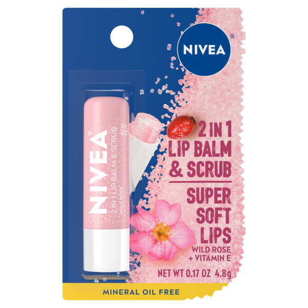 Walgreens NIVEA 2 In 1 Lip Balm & Scrub - Wild Rose Same-Day