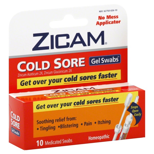 Zicam Cold Sore Medicated Swabs (10 ct) Instacart