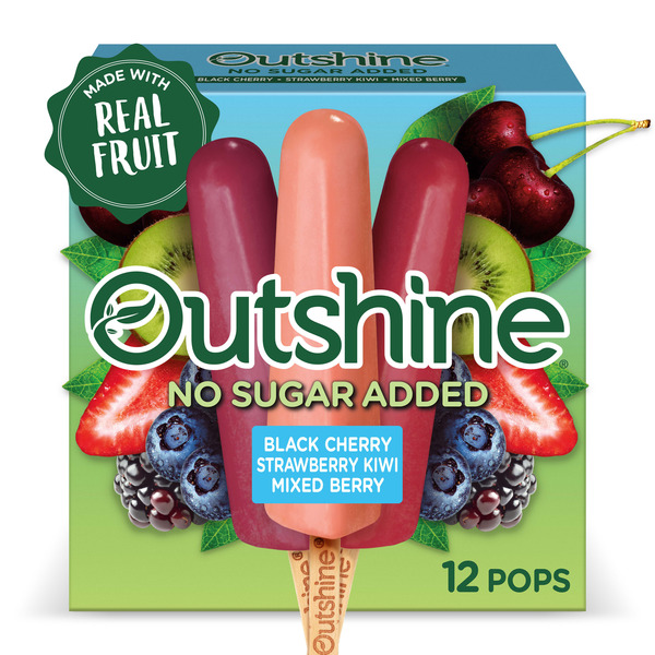 Outshine Fruit Bars, Black Cherry & Strawberry-Kiwi & Mixed Berry