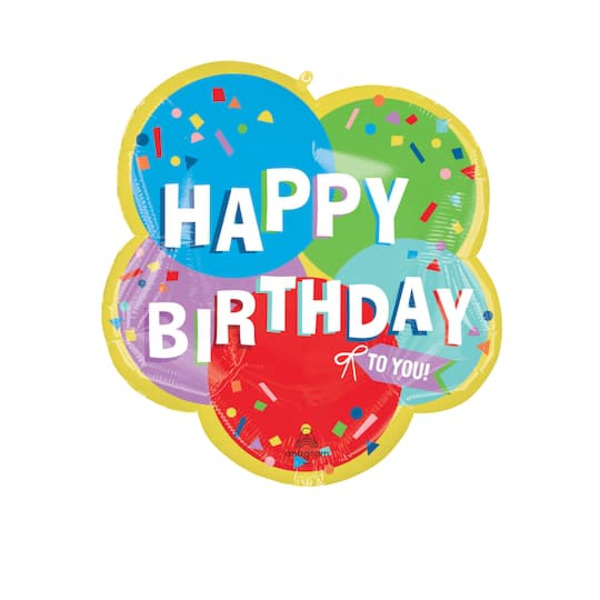 Anagram INFLATED 25" Sunny Balloons B-Day Foil Balloon