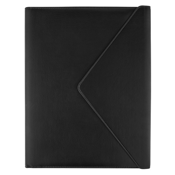 Èccolo Envelope PU Padfolio, 9-1/2 x 12-1/2 in - Black